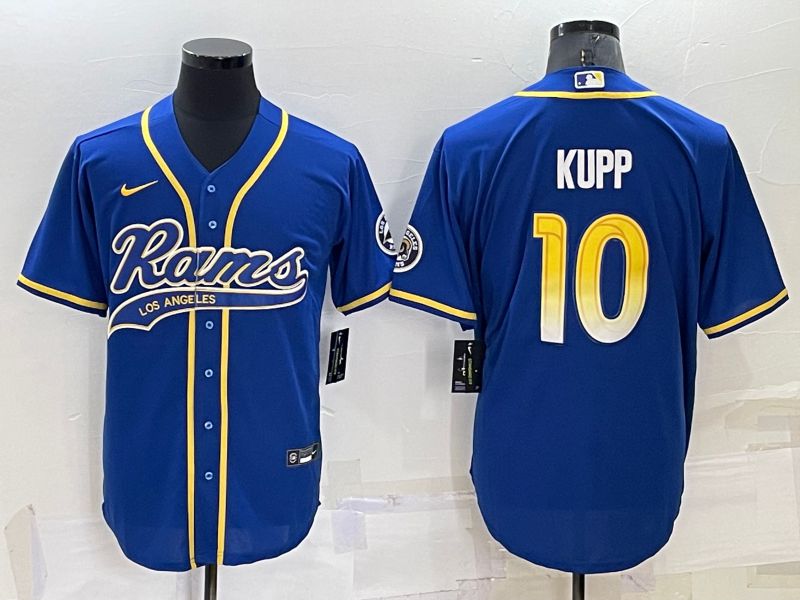Men Los Angeles Rams #10 Kupp Blue 2022 Nike Co branded NFL Jersey->los angeles rams->NFL Jersey
